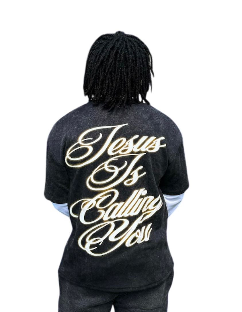 "Jesus is Calling You" Double Layered Tee