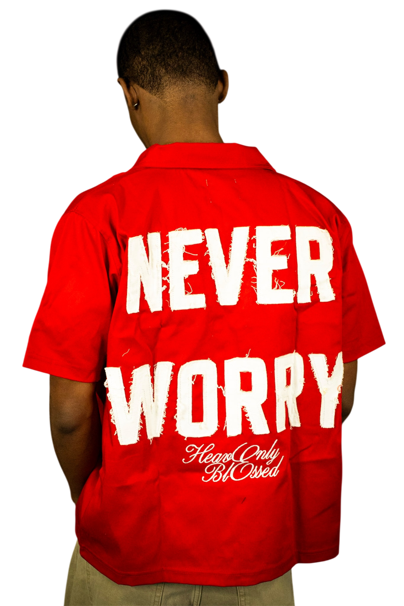 "Pray First” Zip-up Worker Tee